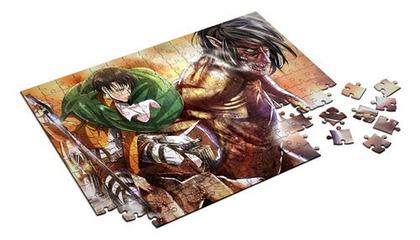Imagem de Quebra Cabeça Shingeki No Kyojin Personalizado 120 Peças 001