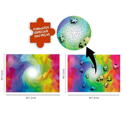 Imagem de Quebra-Cabeça Smart Puzzle - Rainbow Twist 655 Peças - Grow