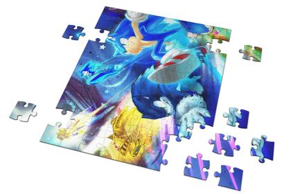 Imagem de Quebra Cabeça Sonic Com Caixa Personalizado 60 Peças