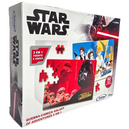 Imagem de Quebra-Cabeça Star Wars Galaxy Of Adventures 2 em 1 60Pçs