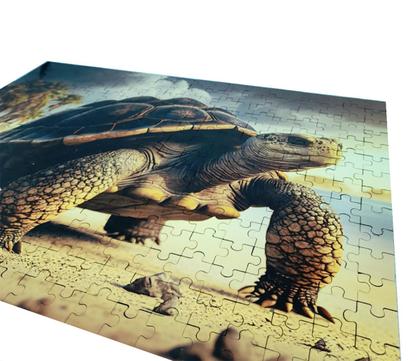 Imagem de Quebra-cabeça Tartaruga em MDF de 300 peças