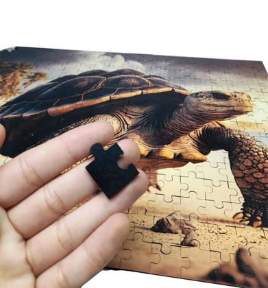 Imagem de Quebra-cabeça Tartaruga em MDF de 300 peças