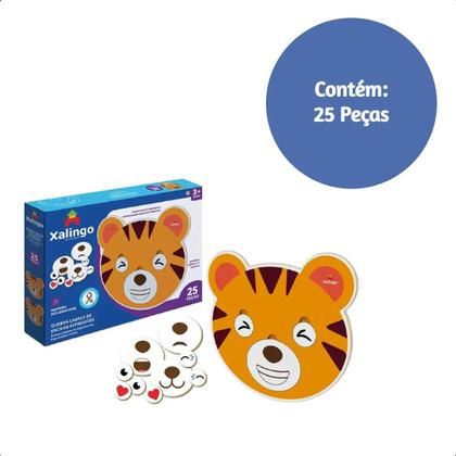 Imagem de Quebra Cabeça TDAH Interativo Encaixe Formas E Expressões 