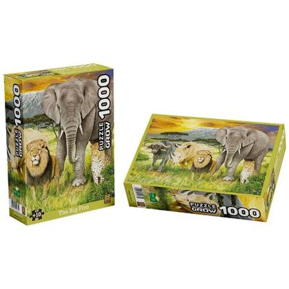Imagem de Quebra Cabeça The Big Five 1000 Peças Grow 04265