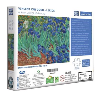 Imagem de Quebra Cabeça Van Gogh Lírios 500 Peças Toyster 3289