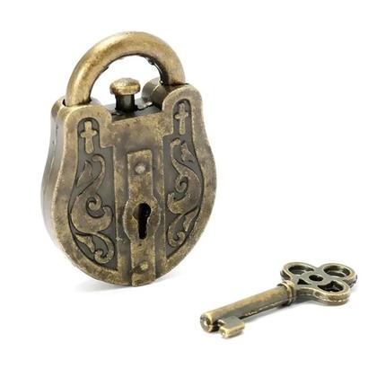 Imagem de Quebra-Cabeça Vintage De Metal Com Fechadura E Chave, Brinquedo De Inteligência Para Adultos E