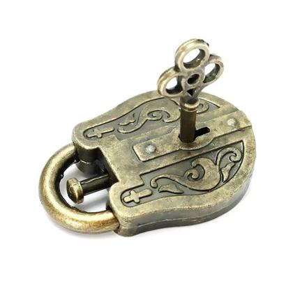 Imagem de Quebra-Cabeça Vintage De Metal Com Fechadura E Chave, Brinquedo De Inteligência Para Adultos E