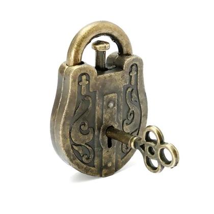 Imagem de Quebra-Cabeça Vintage De Metal Com Fechadura E Chave, Brinquedo De Inteligência Para Adultos E