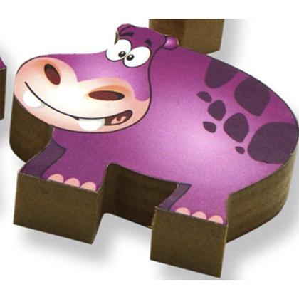 Imagem de Quebra Cabeça Zoo Filhotes Hipopótamo Maninho Artesanatos