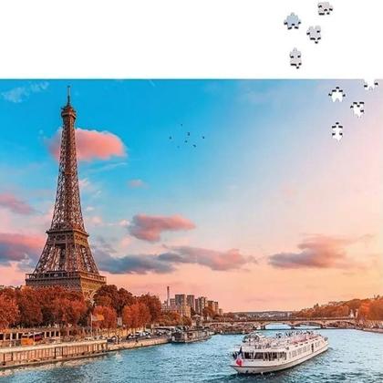 Imagem de Quebra Cabeças 1000 Peças Torre Eiffel 10775 - Pais e Filhos