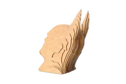 Imagem de  Quebra cabeças 3D Cabeça Enfeite BATMAN Busto MDF 3mm NATURAL - Darama