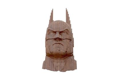 Imagem de  Quebra cabeças 3D Cabeça Enfeite BATMAN Busto MDF 3mm NATURAL - Darama