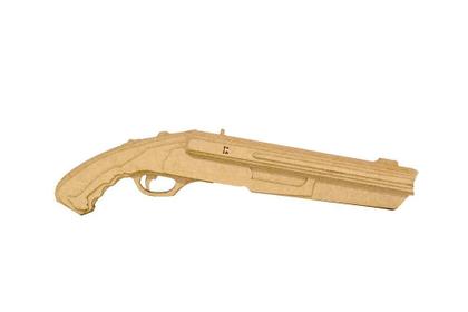 Imagem de Quebra Cabeças 3D Escopeta Curta Cano Duplo Mdf Nat Darama