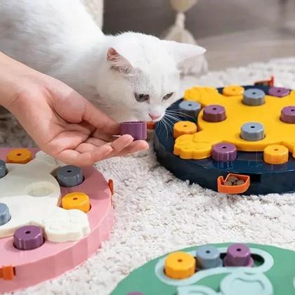 Imagem de Quebra-Cabeças de Alimentação Lenta para Gatos e Cães - Estímulo Mental e Diversão