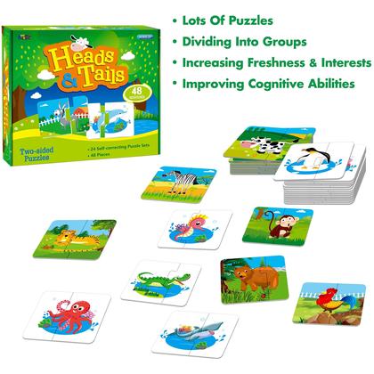 Imagem de Quebra-cabeças de combinação de animais SpriteGru Pre-Primer com 48 animais