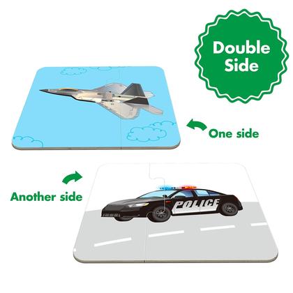 Imagem de Quebra-cabeças de combinação de veículos SpriteGru Pre-Primer com 48 cartas