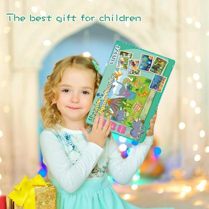 Imagem de Quebra-cabeças de madeira VIJYYZT para crianças de 3 a 5 anos, 6 pacotes com 24 peças