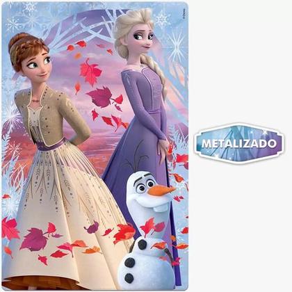 Imagem de Quebra Cabeças Frozen 100 Peças Metalizado 2988