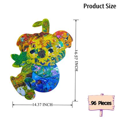 Imagem de Quebra-cabeças GAYISIC Koalas 96 unidades, golfinhos 108 unidades, tartarugas 136 unidades e crocodilo 154 unidades