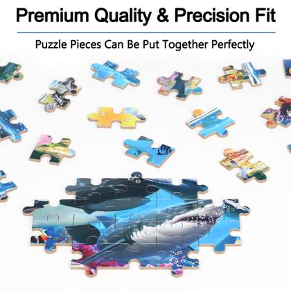 Imagem de Quebra-cabeças LELEMON para crianças de 4 a 6 anos, pacote com 6, 100 peças com caixa