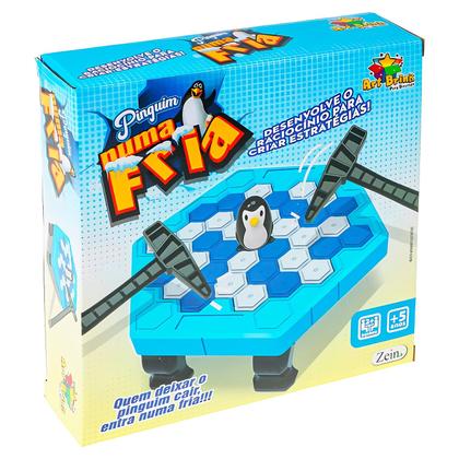 Imagem de Quebra Gelo Infantil Com Pinguim Brinquedo Jogo Clássico De Mesa Para Diversão - Art Brink