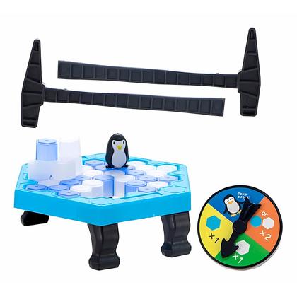 Imagem de Quebra Gelo Infantil Com Pinguim Brinquedo Jogo Clássico De Mesa Para Diversão - Art Brink