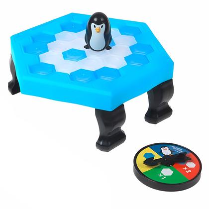 Imagem de Quebra Gelo Infantil Com Pinguim Brinquedo Jogo Clássico De Mesa Para Diversão - Art Brink