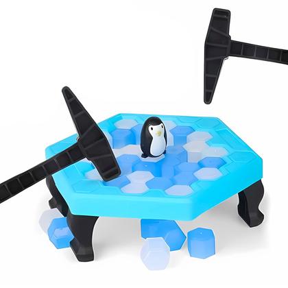 Imagem de Quebra Gelo Infantil Com Pinguim Brinquedo Jogo Clássico De Mesa Para Diversão - Art Brink