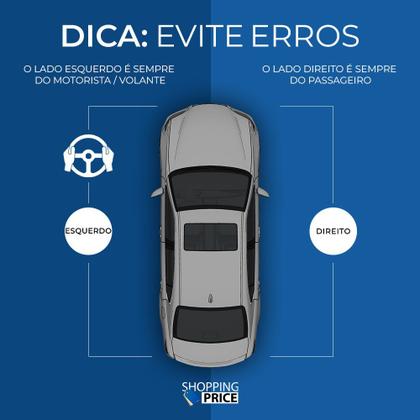 Imagem de Quebra Sol Cinza com Bolsa Fiat Uno Fiorino 2004 a 2010 Lado Esquerdo Newtec Nt1007ft