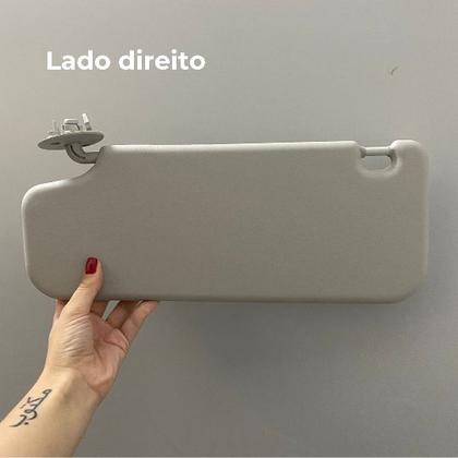 Imagem de Quebra-sol cinza direito Onix / Prisma / Cobalt / Spin - 2012 a 2019 / Montana 2015 a 2020 - Com espelho