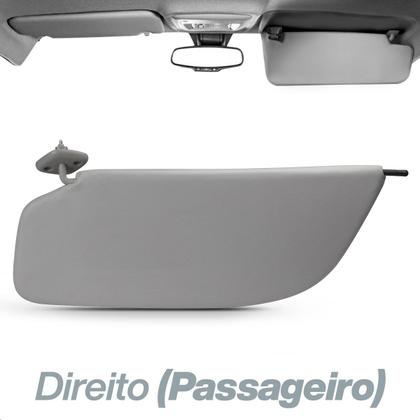 Imagem de Quebra Sol F250 F350 F4000 1998 1999 00 01 02 03 04 05 06 07 08 09 10 11 Cinza Espelho Bolsa Lado Direito