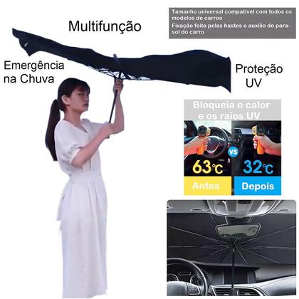 Imagem de Quebra Sol Para-Brisa De Carro Proteção Solar Guarda Chuva