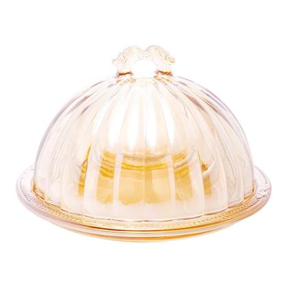 Imagem de Queijeira Cristal Ecológico Tampa Imperial Âmbar 20,5x12,5Cm - LYOR