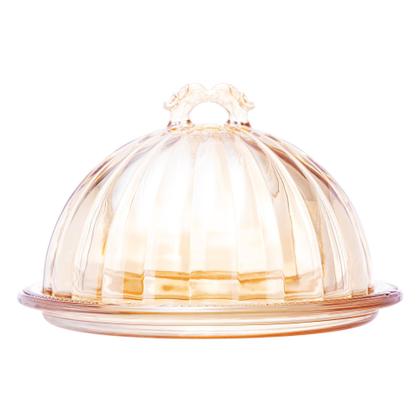 Imagem de Queijeira Cristal Ecológico Tampa Imperial Âmbar 20,5x12,5Cm - LYOR