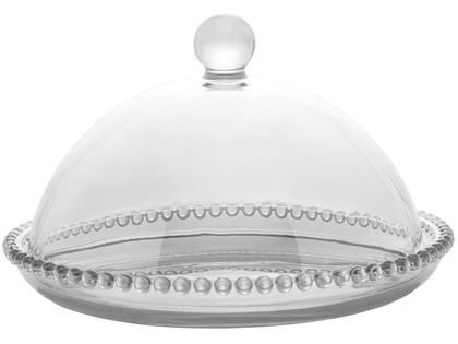 Imagem de Queijeira Cristal Transparente Pearl Luxo 20x12 Wolff