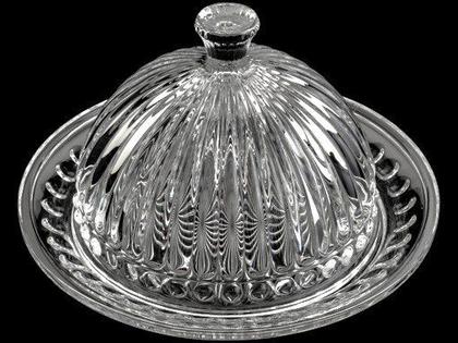 Imagem de Queijeira de Cristal com Tampa Empire 20cm 7404 - Lyor