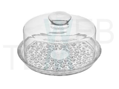 Imagem de Queijeira de Vidro Petit Poá Vitazza: Para Porta Queijo, Organização e Decoração Cozinha, Geladeira, Casa, Mesa Posta, Café da Manhã