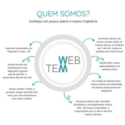 Imagem de Queijeira de Vidro Petit Poá Vitazza: Para Porta Queijo, Organização e Decoração Cozinha, Geladeira, Casa, Mesa Posta, Café da Manhã