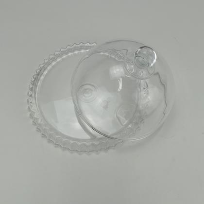 Imagem de Queijeira Home&Co 19x12x12cm Eco Crystal Transparente para Servir na Mesa Posta e Cozinha