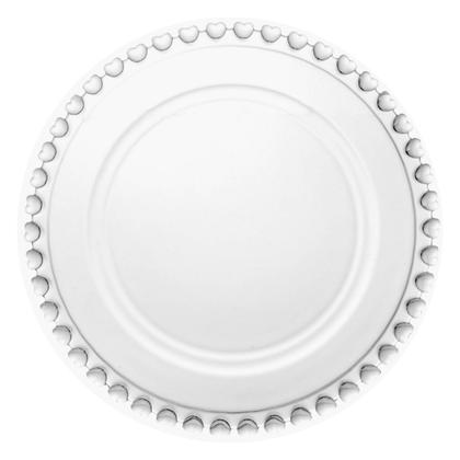 Imagem de Queijeira Redonda de Mesa Cristal Decorada Coração com Tampa