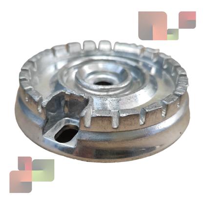 Imagem de Queimador Difusor da Boca Pequena Semi Rapido para Cooktop Fogao Brastemp W10524931 Original Sem Aba Prateado 4 Pinos