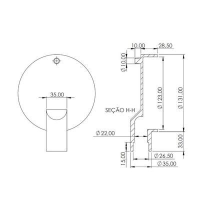 Imagem de Queimador Simples Curto 300GR/H Metalmaq