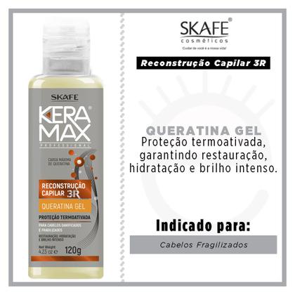Imagem de Queratina Gel Skafe - Keramax Reconstrução Capilar 3R