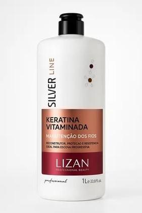 Imagem de Queratina Gel Vitaminada Hidrolisada Silver Line 1 Litro Lizan