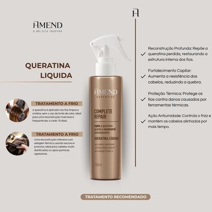 Imagem de Queratina Líq Reconstrutora Complete Repair 140ml - Amend