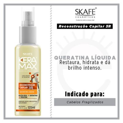 Imagem de Queratina Líquida Skafe - Keramax Reconstrução Capilar 3R