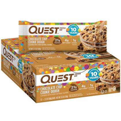 Imagem de Quest Protein Bar Caixa com 12un Chocolate Chip Dough