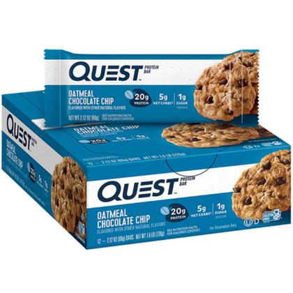 Imagem de Quest Protein Bar Caixa com 12un Oatmeal Chocolate Chip