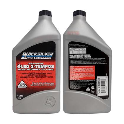 Imagem de Quicksilver TCW3 Óleo Náutico Premium 2 Tempos 1 Litro Para Jet Ski e Motores de Popa
