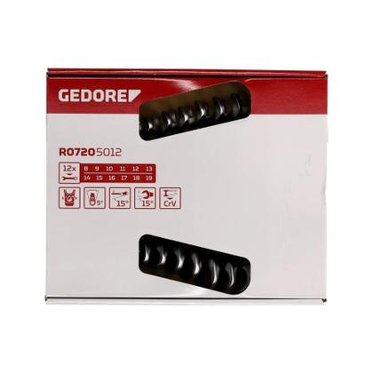 Imagem de R07205012 Jogo De Chave Combinada Gedore C/Catraca Rever.8-19 Mm 12 Pcs 3300873